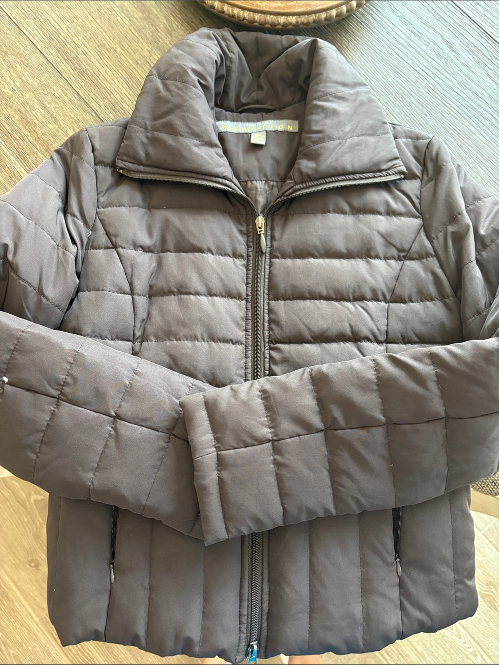 Kenneth Cole Reaction Women’s Quilted Brown Puffer Jacket